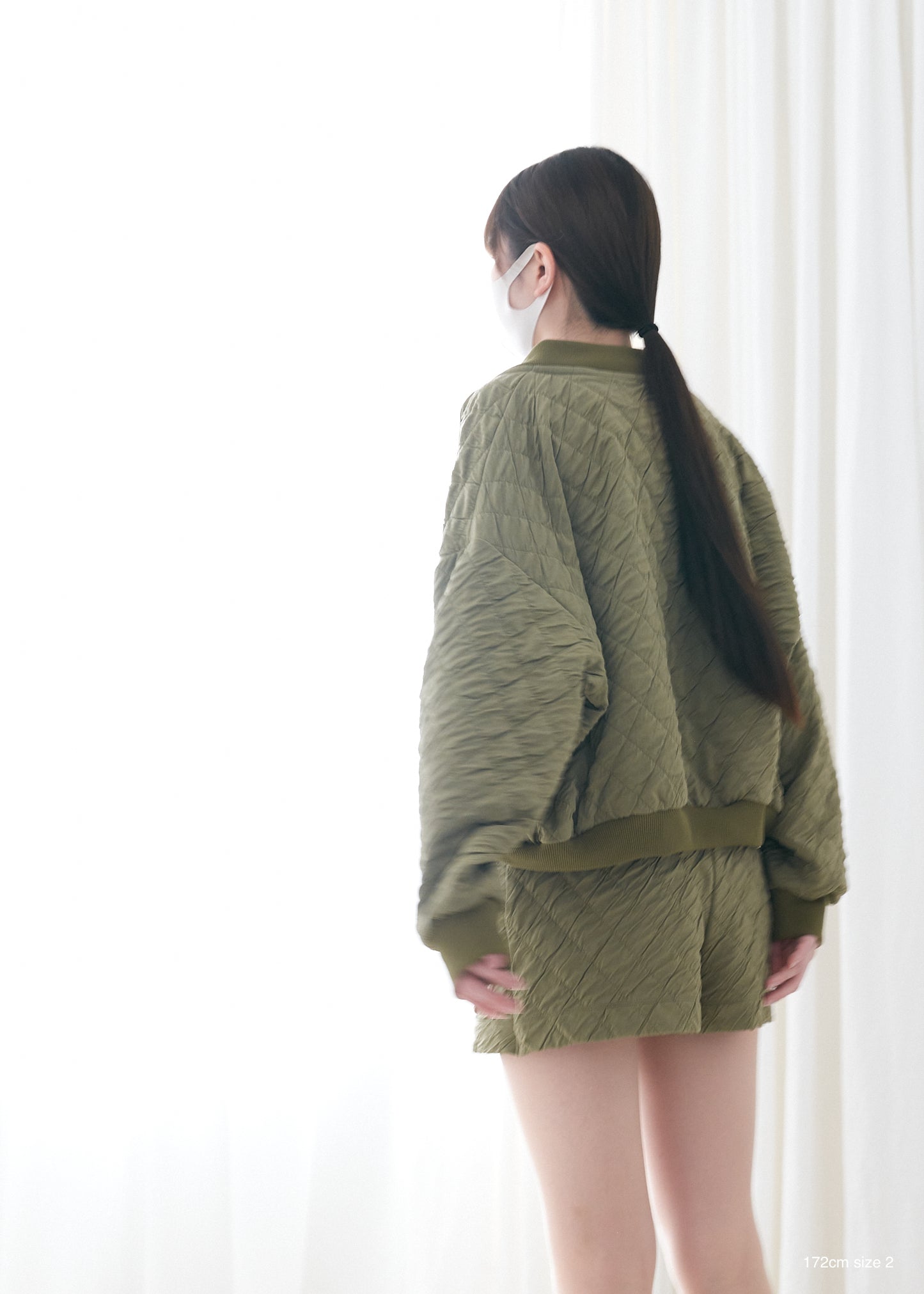WAVY JACQUARD WRAPPED SHORTS