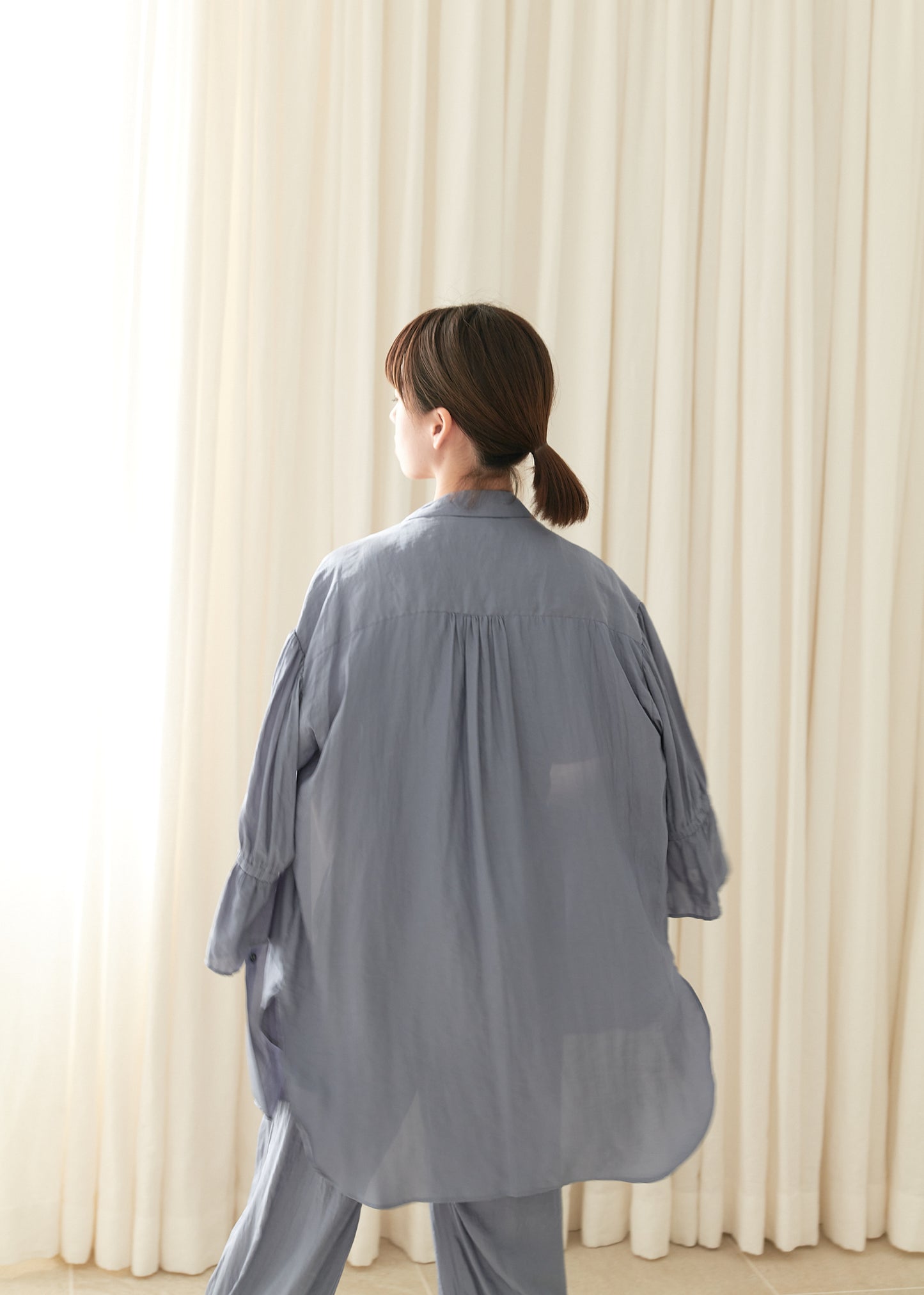 DRAPE RELAX LONG SHIRT