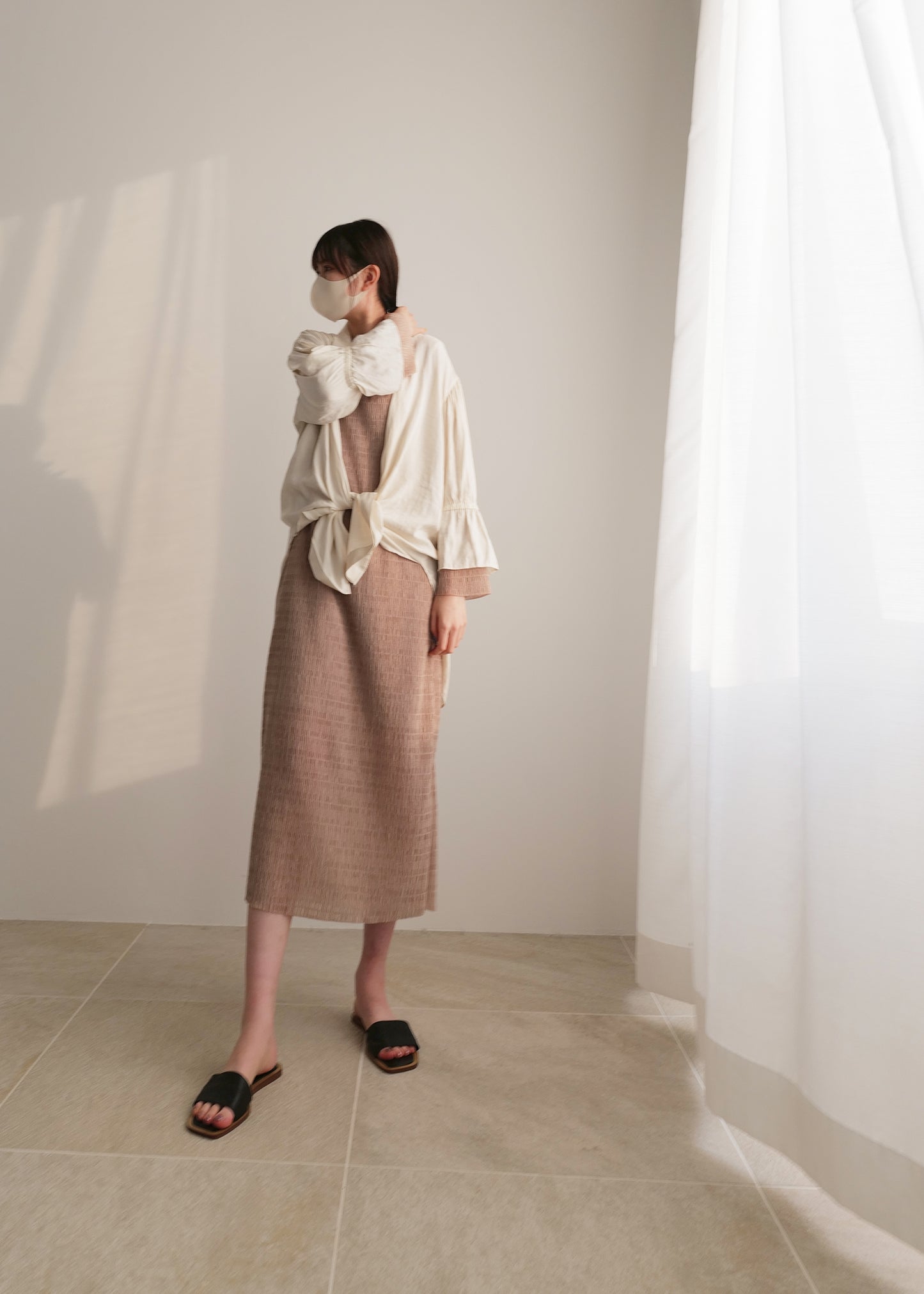 DRAPE RELAX LONG SHIRT