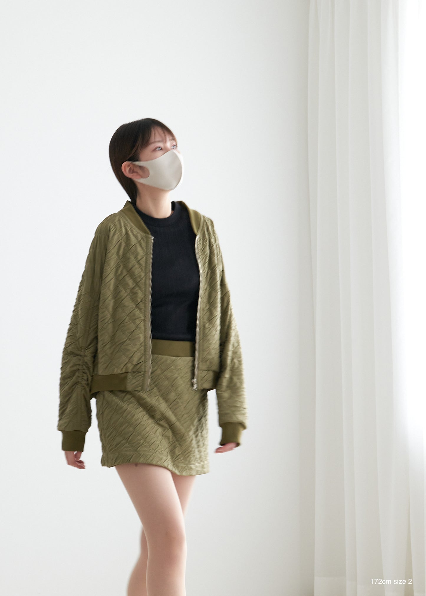 WAVY JACQUARD SHORT JACKET