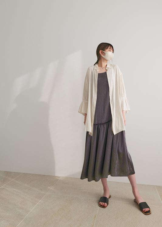 DRAPE RELAX LONG SHIRT